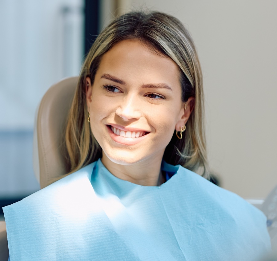 teen girl wearing braces
